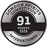 London Spirits Competition 2025, 91 Points, Single Malt Whisky