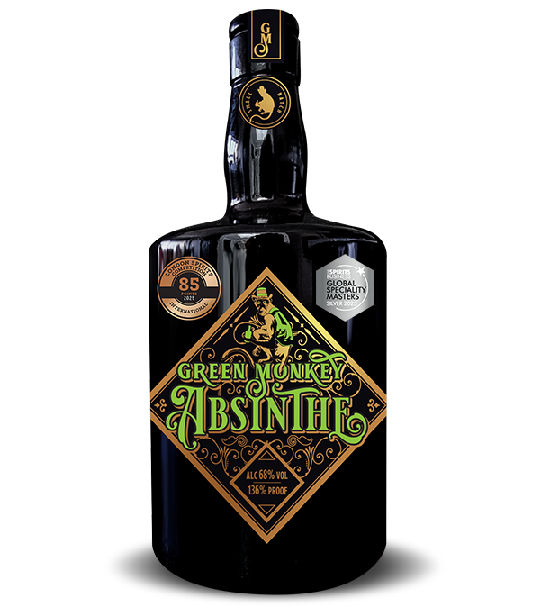 Green Monkey Absinthe bottle