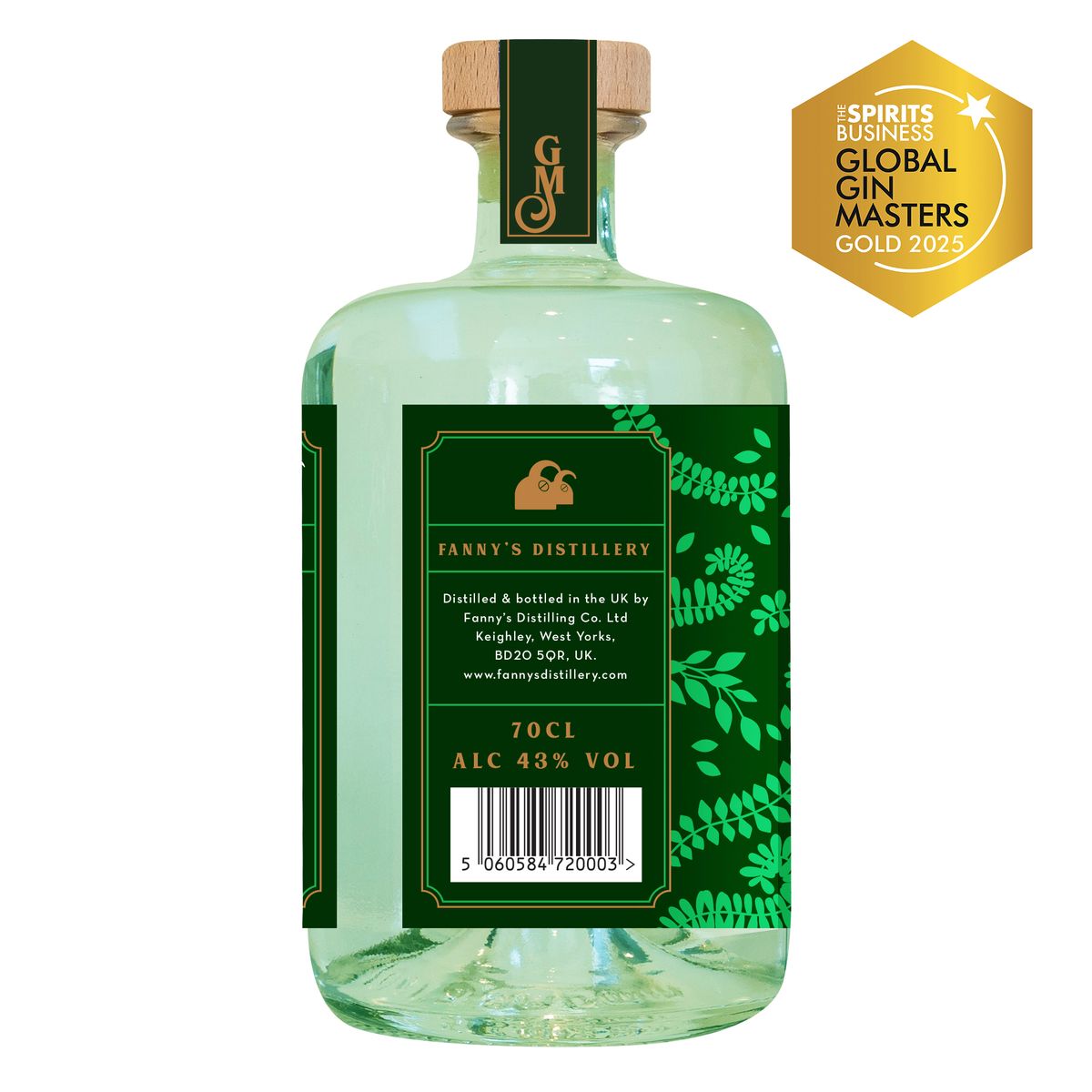 Green Monkey London Dry Gin bottle