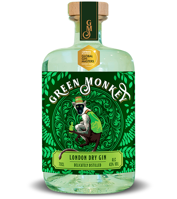 Green Monkey London Dry Gin bottle